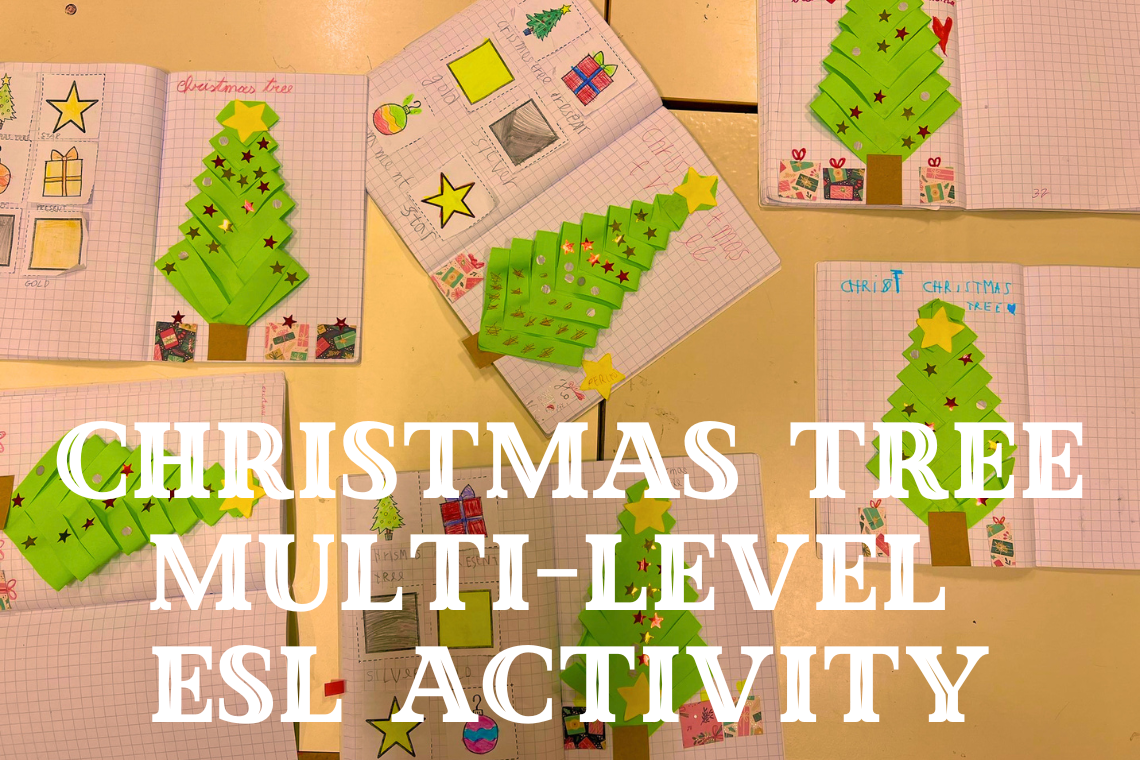 Christmas Tree multi level ESL activity!