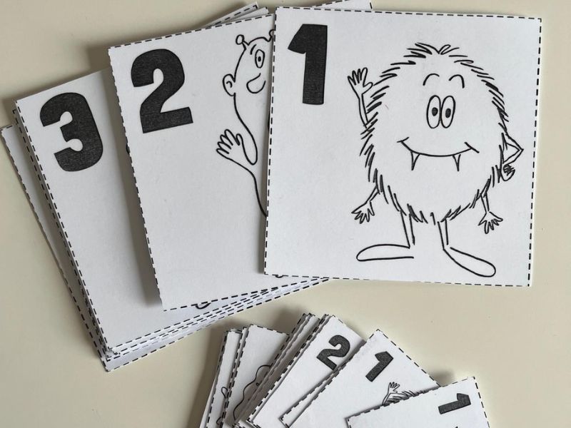 Counting with Ned and Friends flashcards
