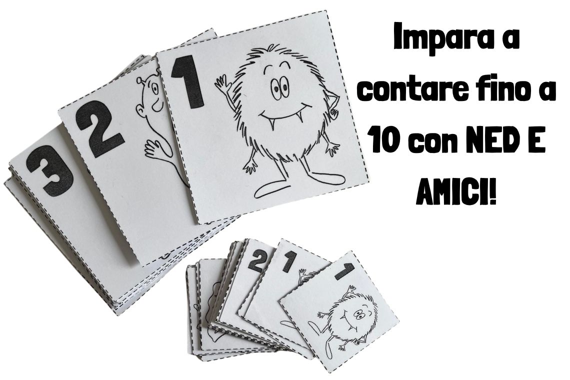 Impara a contare fino a 10 con NED E AMICI!!