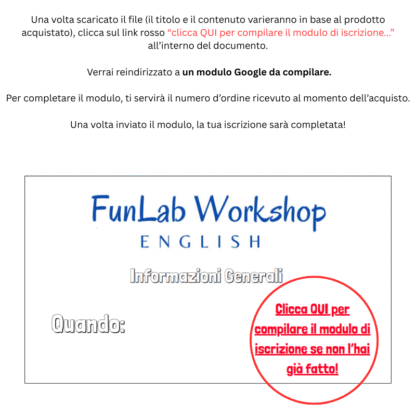 FunLab Workshop English Back To School Camp Elsa Morante/Antonio Scarpa Prodotto Speciale - immagine 3