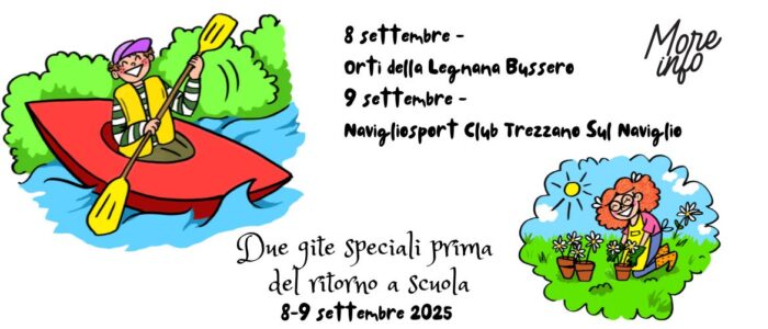 a slide which links to a page for the trips on 8th and 9th september