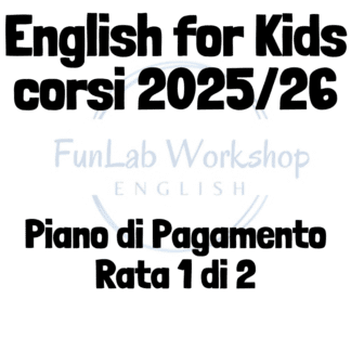 English for Kids 2025/26 – Piano di pagamento (Rata 2 di 2)