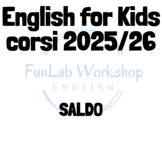 English for Kids Scuole Primarie 2025/26 Saldo 350€